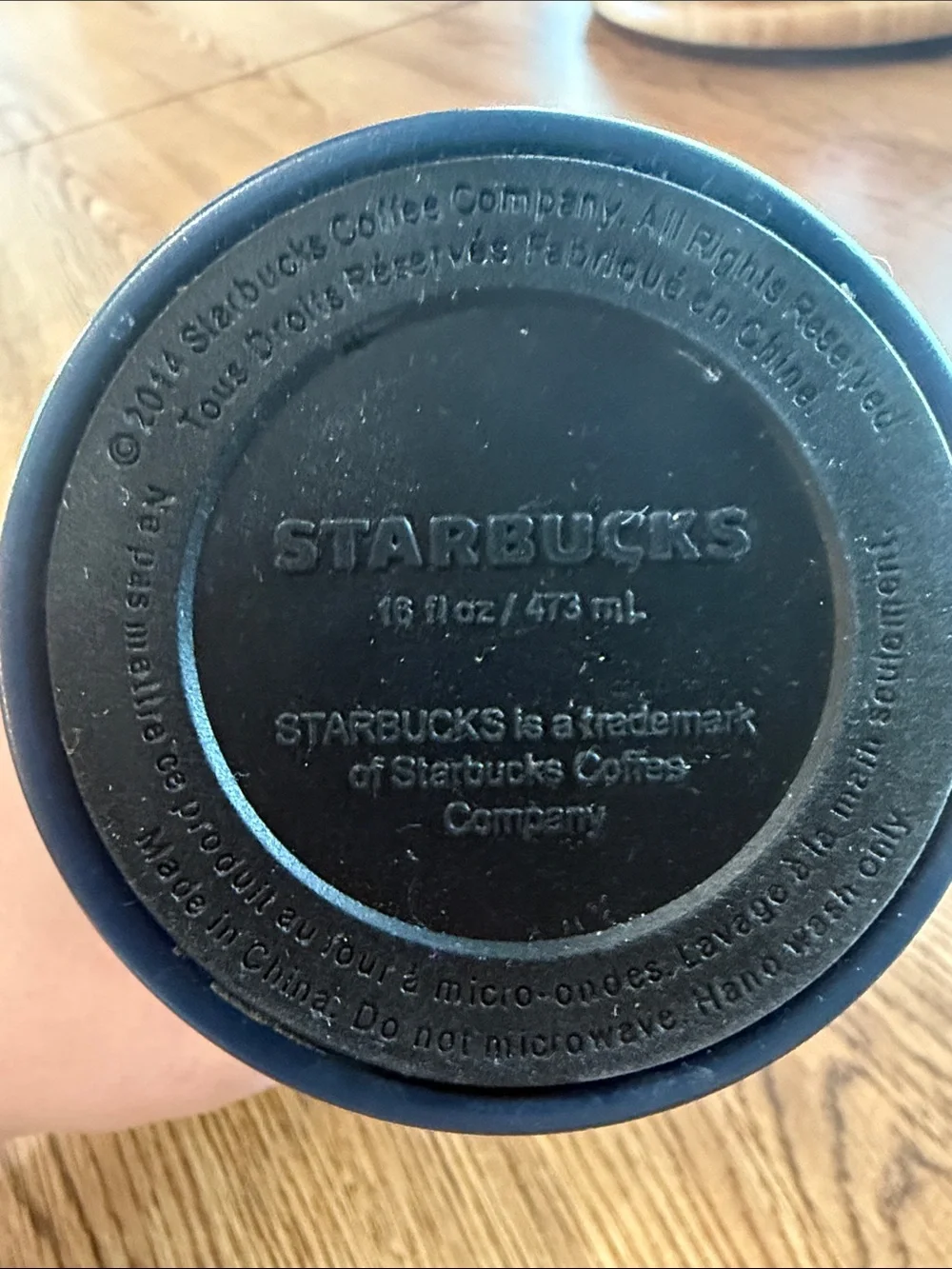 Starbucks 2014 Umbrella Raindrop Stainless Steel Tumbler